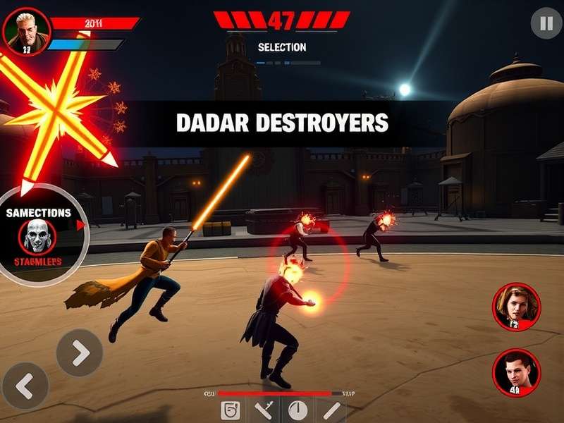 Dadar Destroyers character selection screen